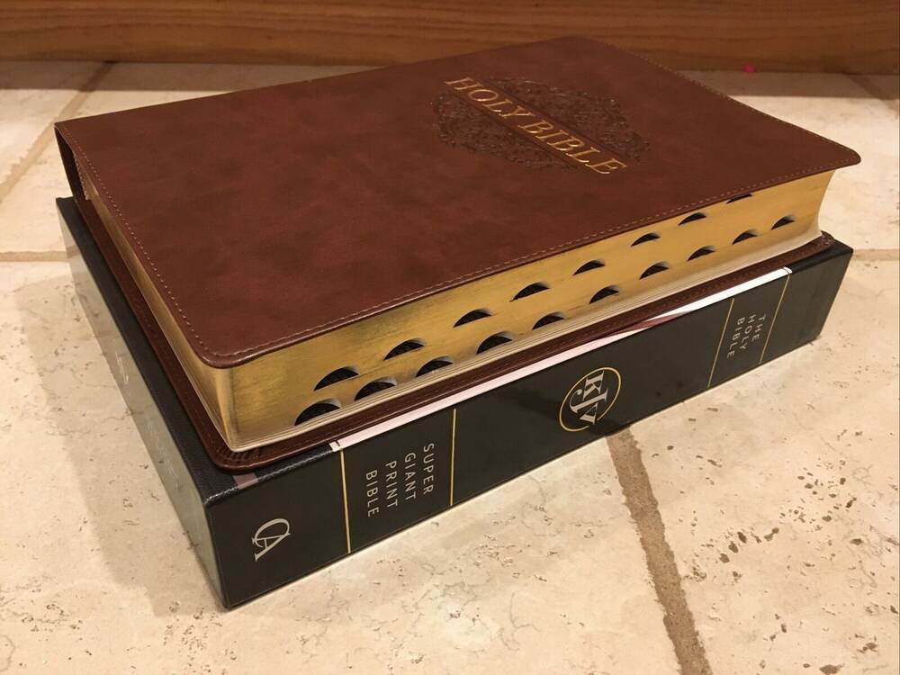 KJV Bible | Super Large print | 17 point font | with Thumb-indexed tabs